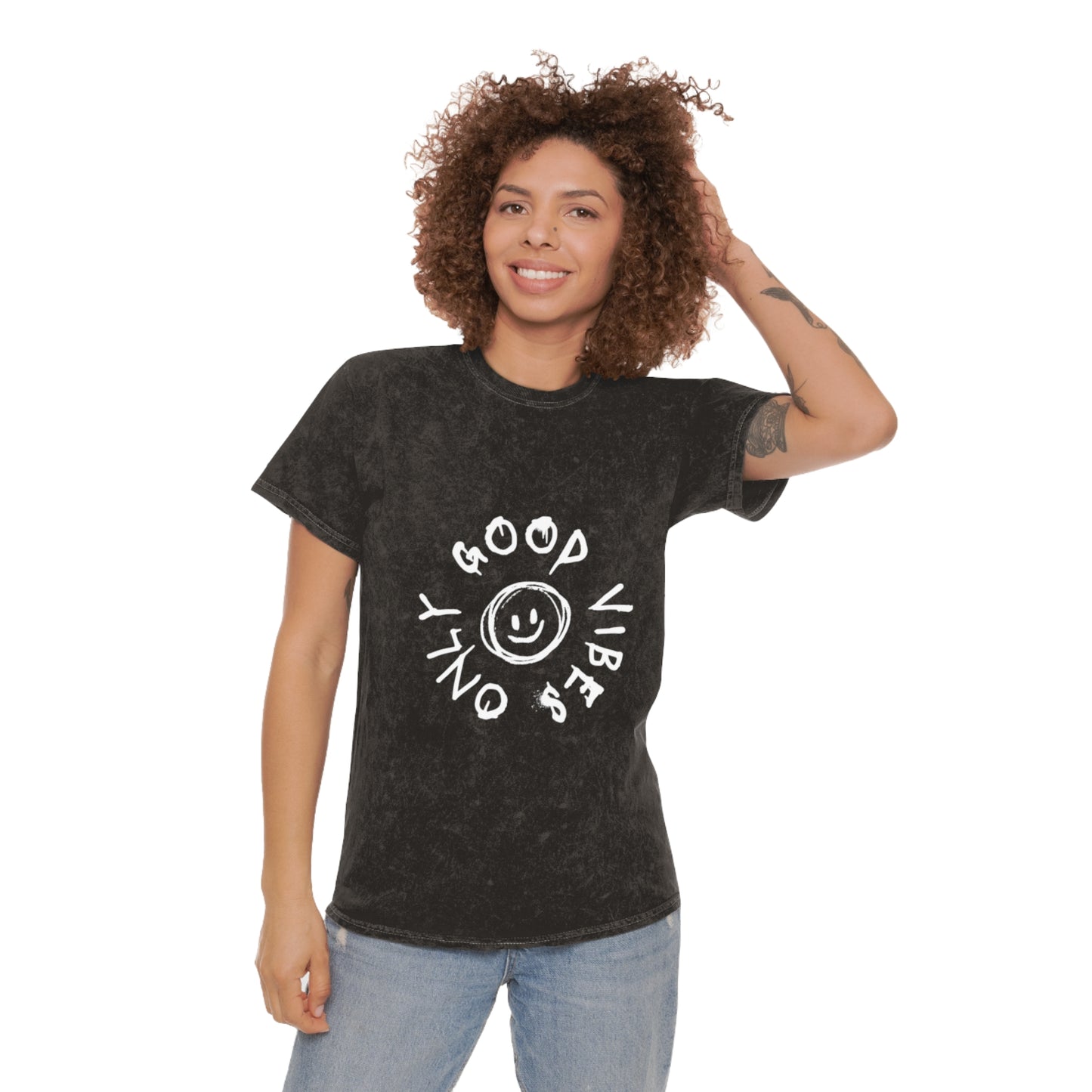 Good Vibes Unisex Mineral Wash T-Shirt