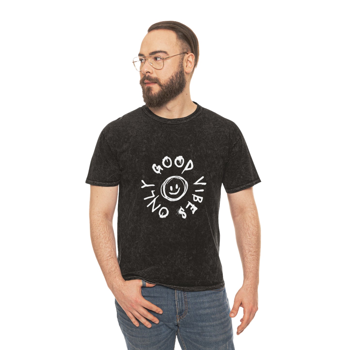 Good Vibes Unisex Mineral Wash T-Shirt