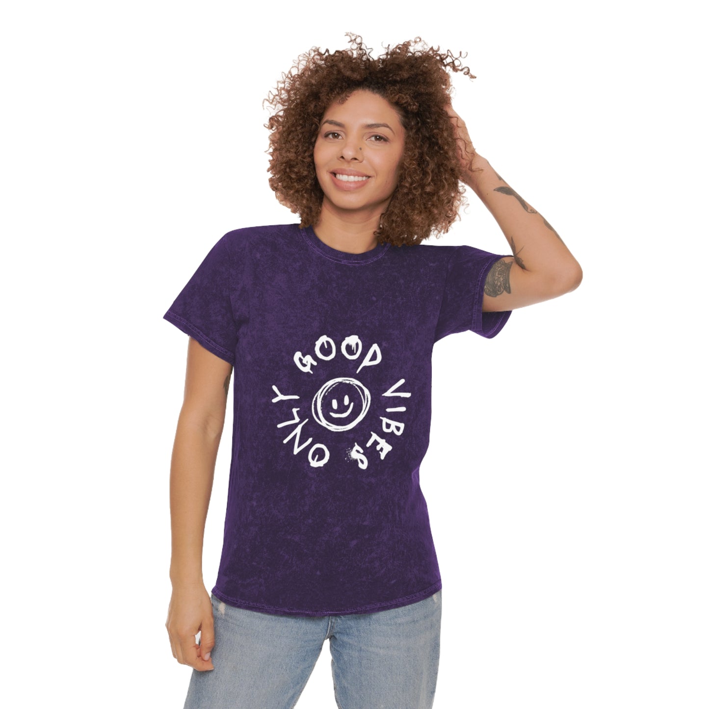 Good Vibes Unisex Mineral Wash T-Shirt