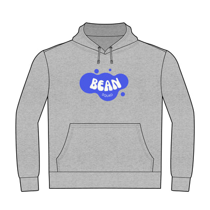Fun "Bean Squad" Unisex Heavyweight Pullover Hoodie, Casual Wear, Gift for Friends, Cozy Loungewear, Ideal for Birthdays
